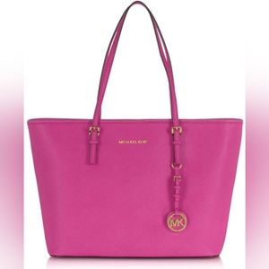 Michael Kors Pink Large Tote Bag